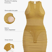 Shapewear Metallic Seamless Sculpting Dress