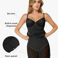 Shapewear Ruched Shine Sculpting Maxi Slip Dress